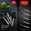 Cooking Utensil  Set Premium 5 Piece Kitchen Utensil Set - Stainless Steel Handle And Nylon Faucet, Non-Stick, Heat Resistant, For Home, Kitchen Gift